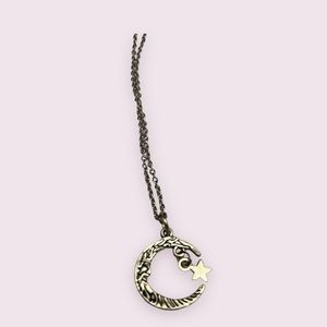 Handmade moon/wizard necklace